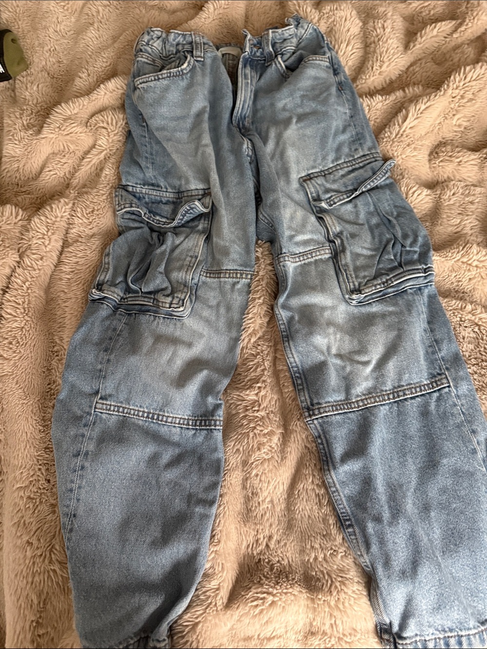 H&M Light Blue Cargo Jeans for Kids